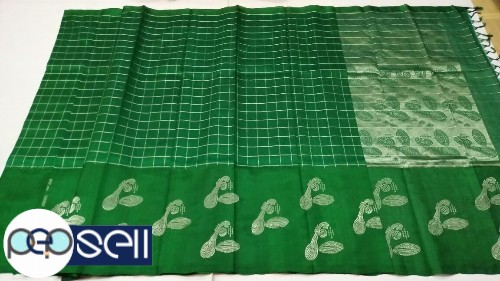 75% pure silk and 25% cotton kanjivaram silk handloom sarees  - Kerala Kochi Ernakulam 4 