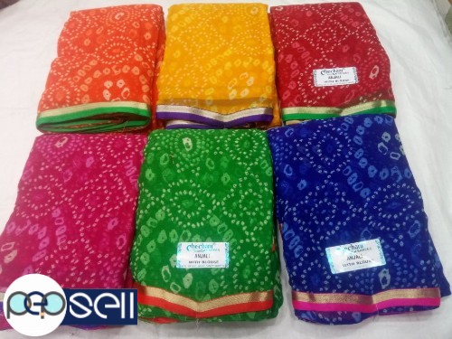 Royal Chiffon Saree Rate - Fabric - Chiffon With Blouse & Beautiful border Kerala Kochi Ernakulam 3 