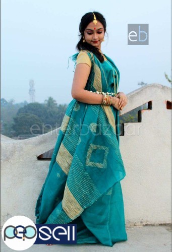 HANDLOOM SAREE   Full Body Work with Trending new designs with Gheecha thread - Kerala Kochi Ernakulam 3 