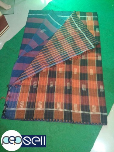 Tassar linen ghicha  silk sarees with bp - Kerala Kochi Ernakulam 4 