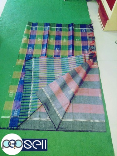Tassar linen ghicha  silk sarees with bp - Kerala Kochi Ernakulam 5 