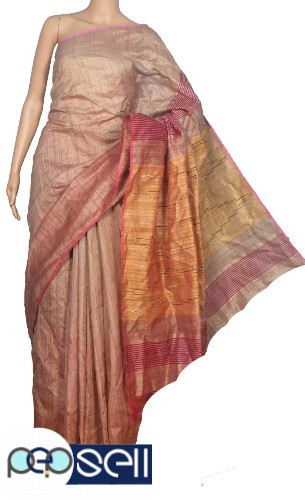 Handwoven pure tussar silk saree - Kerala Kochi Ernakulam 0 