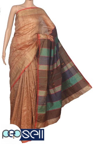 Handwoven pure tussar silk saree - Kerala Kochi Ernakulam 1 