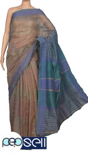 Handwoven pure tussar silk saree - Kerala Kochi Ernakulam 2 