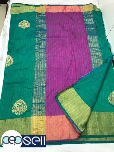 Raw silk saree with embriodery work - Kerala Kochi Ernakulam 2 