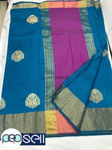 Raw silk saree with embriodery work - Kerala Kochi Ernakulam 4 