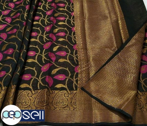 Maheshwari pure and soft silk drapes silk cotton saree - Kerala Kochi Ernakulam 0 