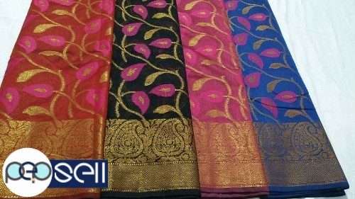 Maheshwari pure and soft silk drapes silk cotton saree - Kerala Kochi Ernakulam 1 