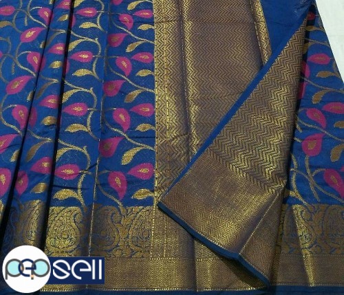 Maheshwari pure and soft silk drapes silk cotton saree - Kerala Kochi Ernakulam 3 