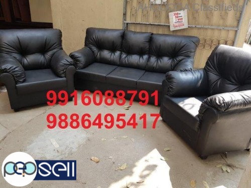 super soft black poly fill sofa set 17500 warranty 0 