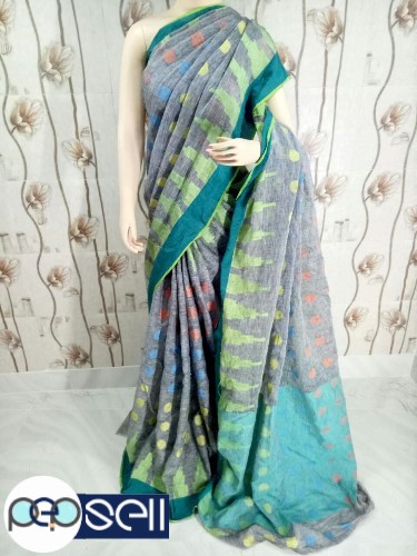 Linen saree by linen  new designs  - Kerala Kochi Ernakulam 0 