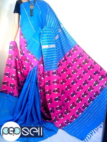 Pure khadi Khesh saree mix match with blouse - Kerala Kochi Ernakulam 2 