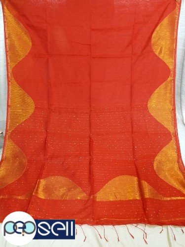 Silk cotton sequence jamdani saree  - Kerala Kochi Ernakulam 2 