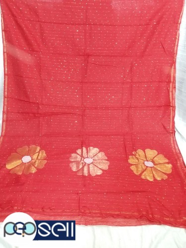 Silk cotton sequence jamdani saree  - Kerala Kochi Ernakulam 4 