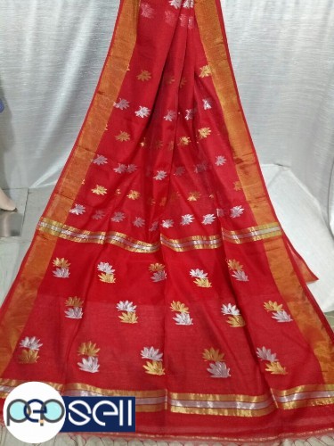 Silk and mursidise cotton saree  - Kerala Kochi Ernakulam 0 