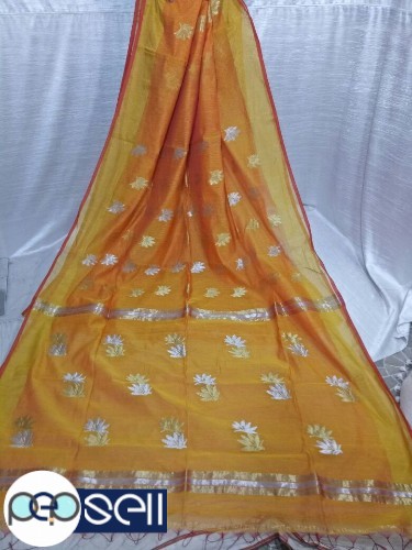 Silk and mursidise cotton saree  - Kerala Kochi Ernakulam 2 