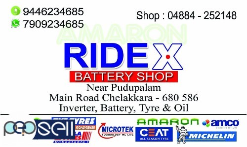 RIDEX  BATTERY SHOP, Battery Dealer in Chelakkara-Parappur- Kechery-Pavaratty 1 