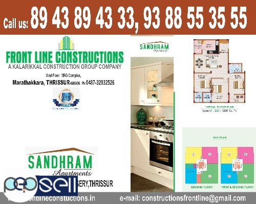 FRONT LINE CONSTRUCTIONS-Thrissur Based Apartments,Thrissur,Mannuthy,Kodungallur,Thanniyam,Koodal manikkam 4 