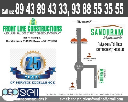 FRONT LINE CONSTRUCTIONS-Apartments,Chittisserry Thrissur,Trichur,Paliyekkara Toll Plaza, Paliyekkara 4 