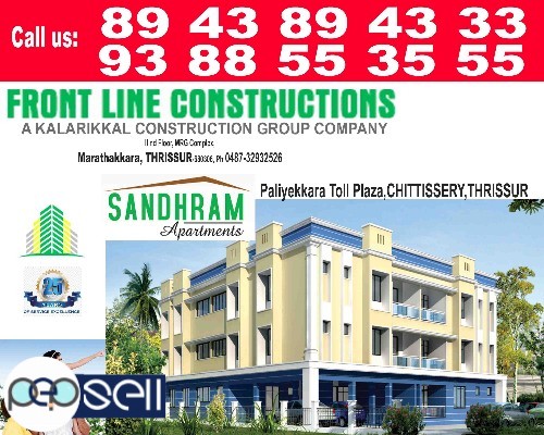 FRONT LINE CONSTRUCTIONS-Flat Building Construction,Marathakkara Thrissur,Nellayi,Urakam,Kaipamangalam, Kuriachira,Ollur,Velur 5 