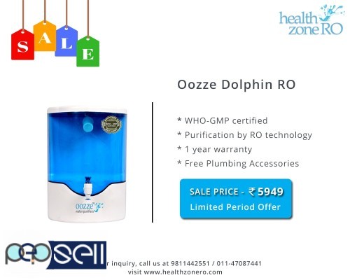 15% OFF on New Oozze Dolphin RO Water Purifier 0 