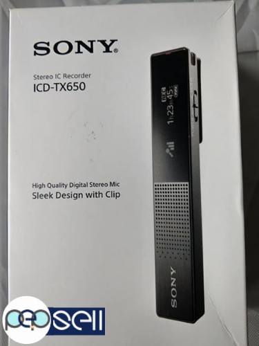 Sony voice recorder ICD-TX650 used 2 times only for sale 4 