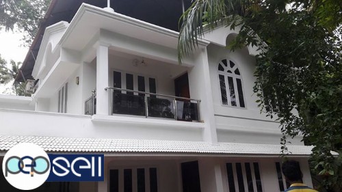 Vaikom white beautiful house for sale main road side 0 