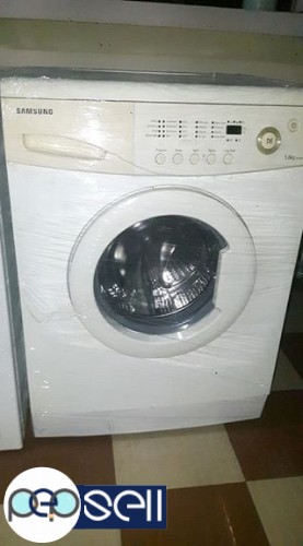 Samsung front load washing machine full automatic. Lg double door 240litre 5star fridge. 1 