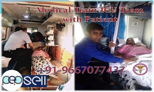 Low-Cost Train Ambulance from Delhi with Advanced Medical Service 0 