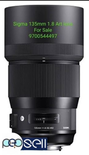 Sigma 135mm 1.8 canon mount for sale 0 