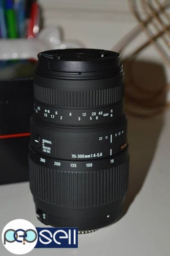 Sigma 70-300mm F/4-5.6 DG Macro Telephoto Zoom Lens for Canon DSLR Camera 1 