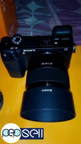 Sony a6300 camera & E mount lense 18-105 f4, 50mm f1.8 3 