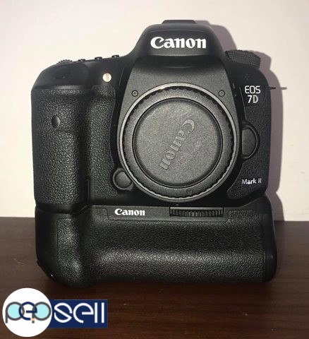 Canon 7D Mark II body with grip, extra battery and 64gb CF card 1 