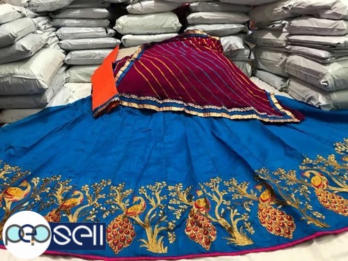 Banglori silk lehnga with silk blouse material 0 