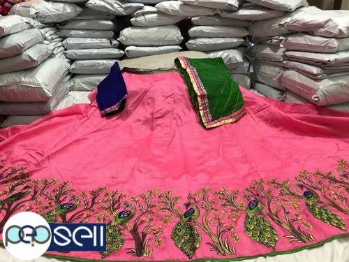 Banglori silk lehnga with silk blouse material 5 