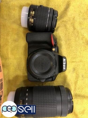 Nikon D5600 with 18-55 and 70-300 double kit 4 
