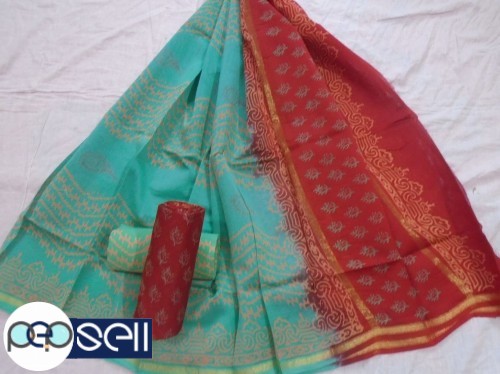 Churidar Material - Chanderi silk color DABU* Hand block print suits Kochi Ernakulam Kerala 5 