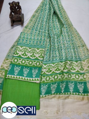 Katan cotton silk suits churidar materials free shipping for sale in Kochi 3 