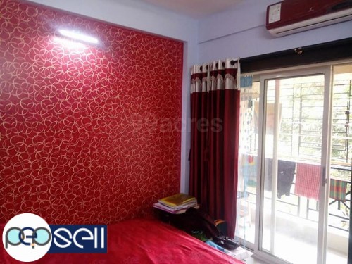 2 BHK semi furnished flat with covered car parking 0 
