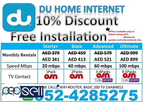 Du internet packages with Discount 1 