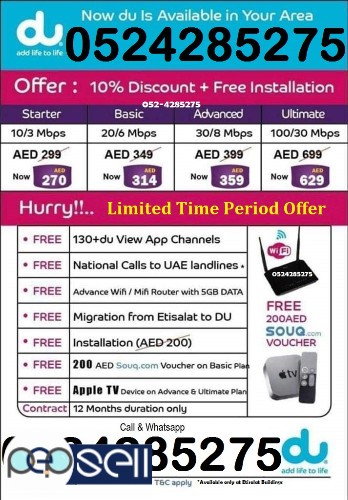 Du internet packages with Discount 4 