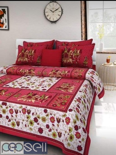Jaipuri Style Cotton Double Bedsheets for sale  0 