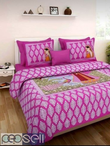 Jaipuri Style Cotton Double Bedsheets for sale  4 