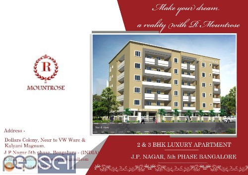 2 & 3 BHK Flat for Sale in JP Nagar 5th phase.  0 