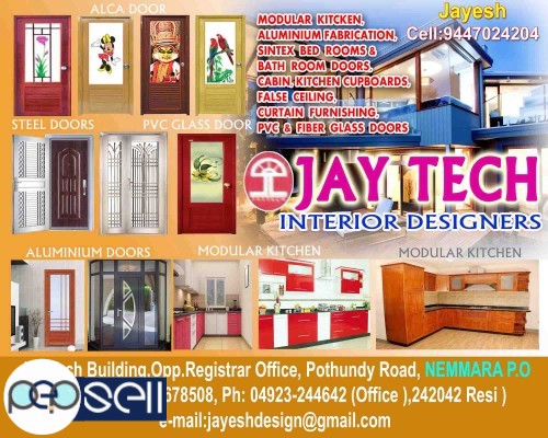 JAY TECH INTERIOR DESIGNERS-Plastic Door Dealers,Nenmara,Vallanghy,Kollengode,Vadakkencherry,Near Nemmara Bus Stand 0 