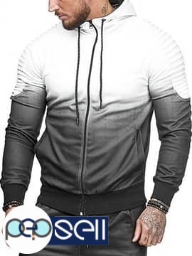 Zipper Type Hooded Jackets For Men 0 