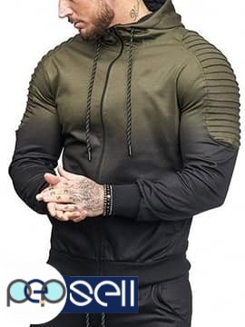 Zipper Type Hooded Jackets For Men 2 