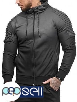 Zipper Type Hooded Jackets For Men 4 