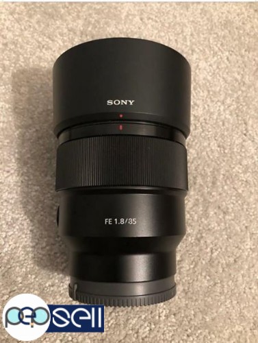 Sony FE 85mm f1.8 lens with 1 year warranty  0 