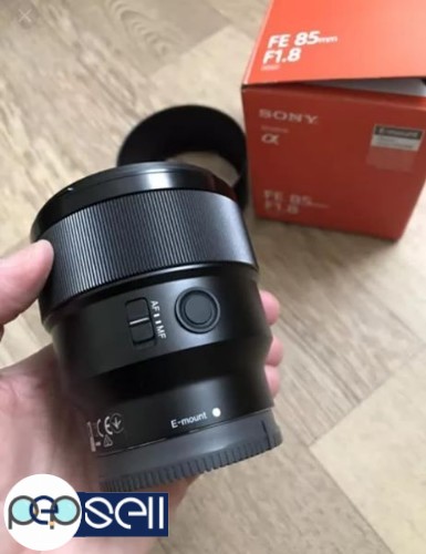 Sony FE 85mm f1.8 lens with 1 year warranty  1 